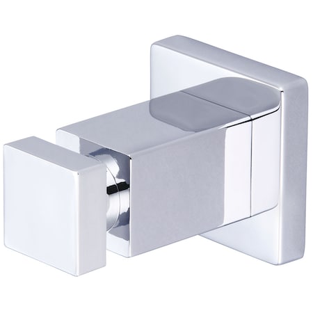 Robe Hook, Polished Chrome, Weight: 0.2